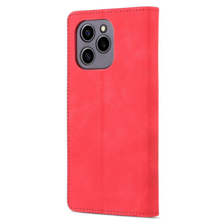 For Honor 60 SE AZNS Skin Feel Calf Texture Horizontal Flip Leather Phone Case(Red) by AZNS