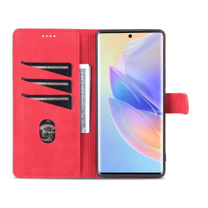 For Honor 60 SE AZNS Skin Feel Calf Texture Horizontal Flip Leather Phone Case(Red) by AZNS