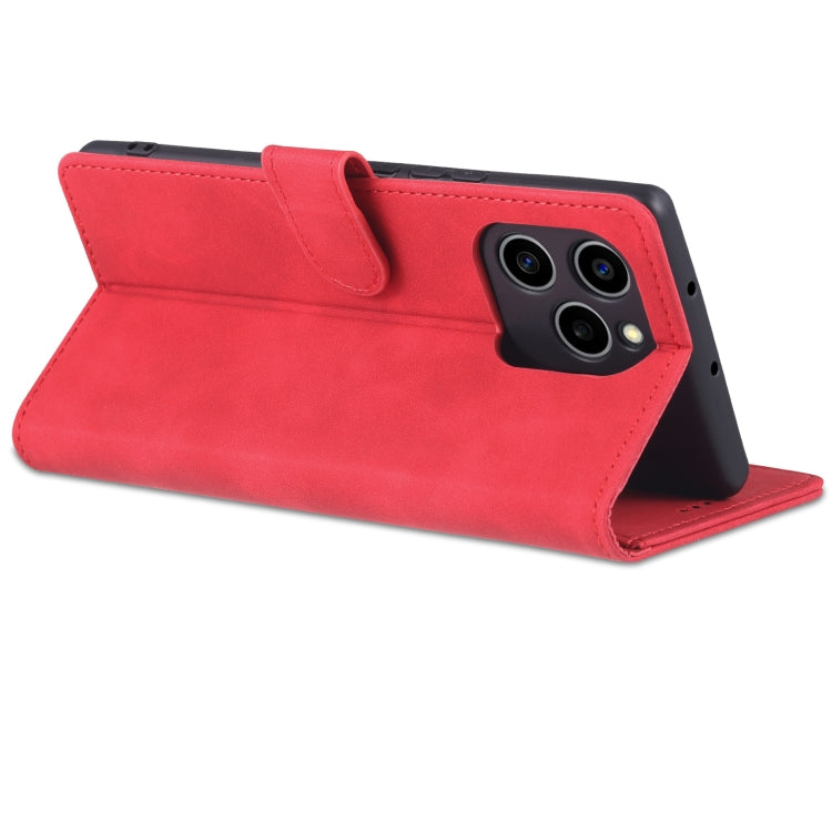 For Honor 60 SE AZNS Skin Feel Calf Texture Horizontal Flip Leather Phone Case(Red) by AZNS