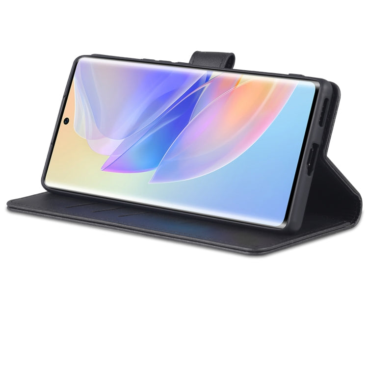 For Honor 60 SE AZNS Skin Feel Calf Texture Horizontal Flip Leather Phone Case(Black) by AZNS