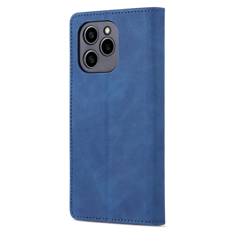 For Honor 60 SE AZNS Skin Feel Calf Texture Horizontal Flip Leather Phone Case(Blue) by AZNS