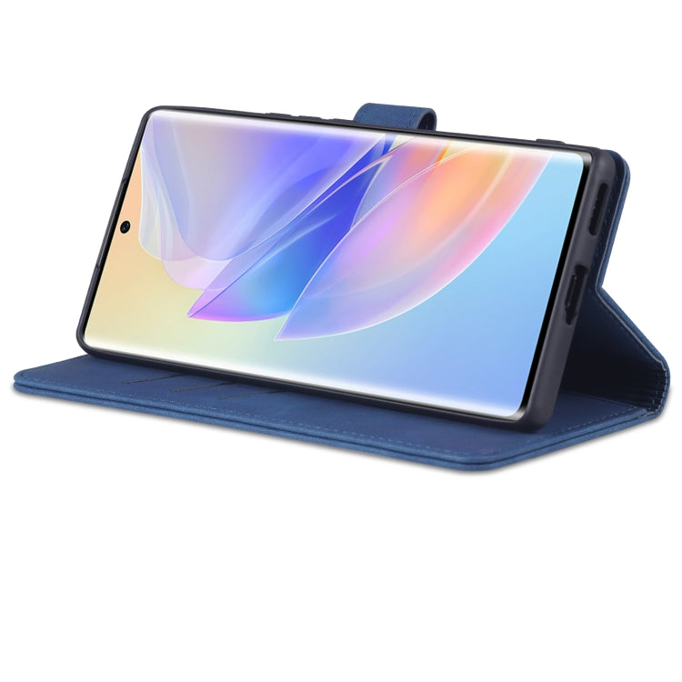 For Honor 60 SE AZNS Skin Feel Calf Texture Horizontal Flip Leather Phone Case(Blue) by AZNS