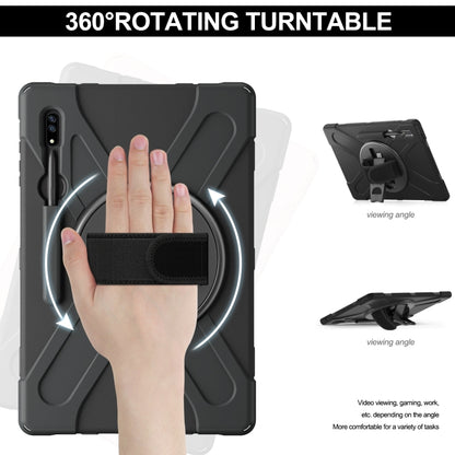 For Samsung Galaxy Tab S8 Ultra Silicone + PC Tablet Case(Black) by bashfashion