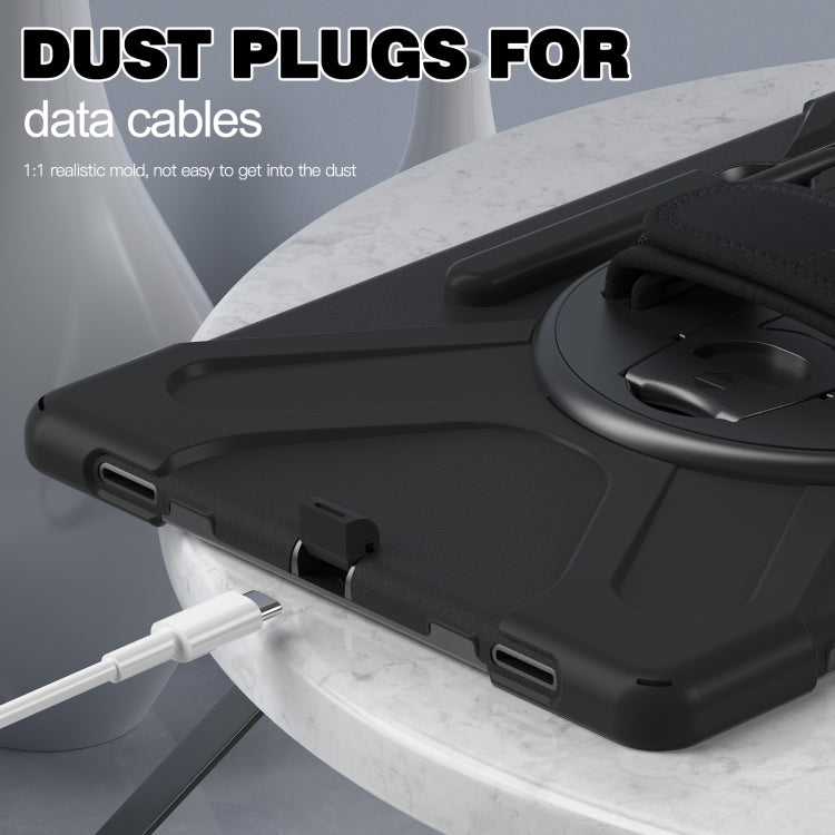 For Samsung Galaxy Tab S8 Ultra Silicone + PC Tablet Case(Black) by bashfashion