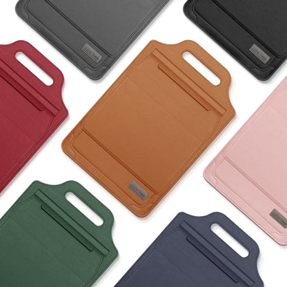 13 inch Multifunctional Mouse Pad Stand Handheld Laptop Bag(Red) by bashfashion