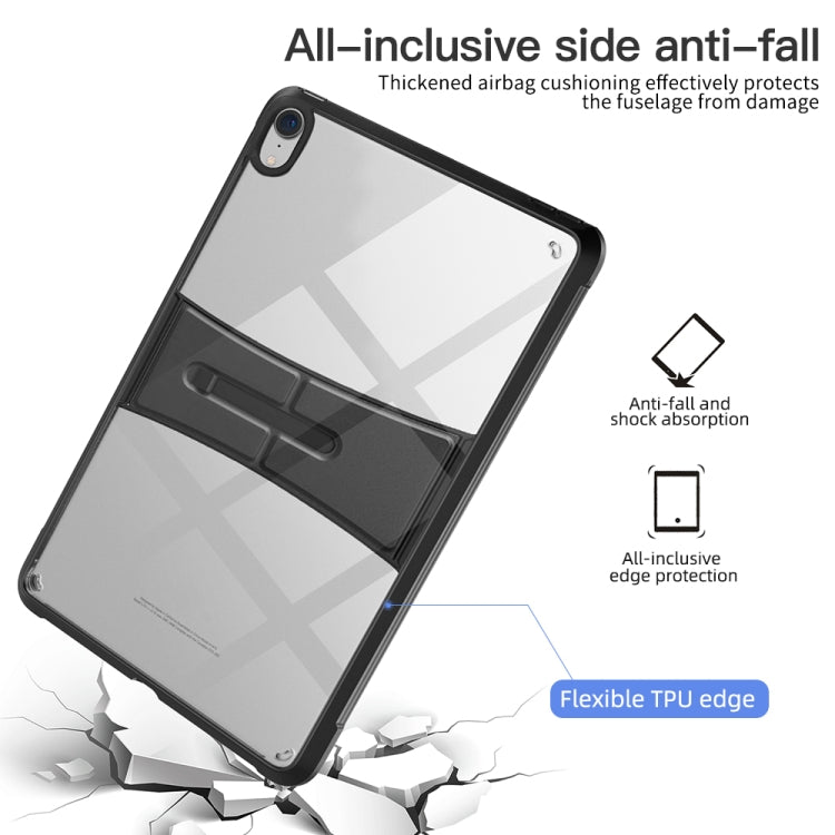 PC+TPU Transparent Holder Tablet Case For iPad mini 2019(Black) by bashfashion