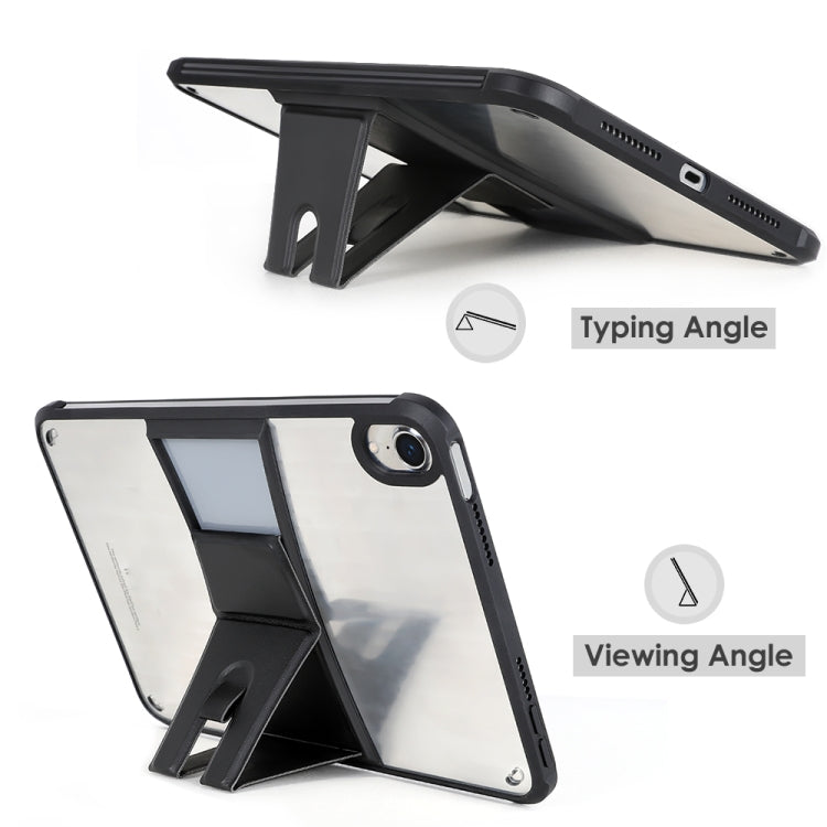 PC+TPU Transparent Holder Tablet Case For iPad mini 2019(Black) by bashfashion