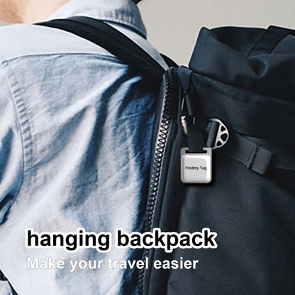 Findmy Tag Square Smart Bluetooth Anti- lost Alarm Locator Tracker(Black) by bashfashion