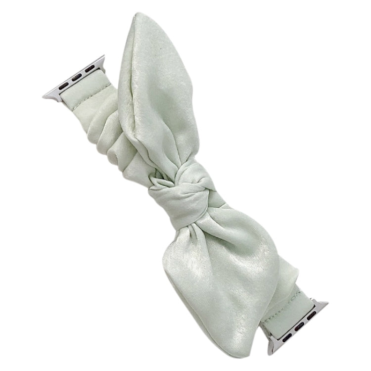 Single Loop Elasticity Cloth Watch Band For Apple Watch Ultra 49mm&Watch Ultra 2 49mm / Series 9&8&7 45mm / SE 3&SE 2&6&SE&5&4 44mm / 3&2&1 42mm(Green) by bashfashion