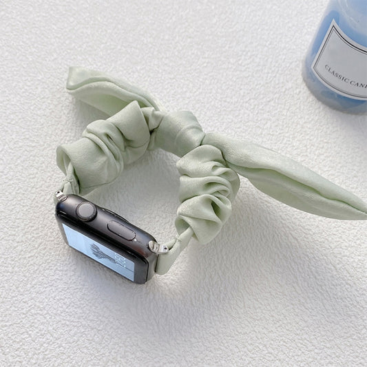 Single Loop Elasticity Cloth Watch Band For Apple Watch Ultra 49mm&Watch Ultra 2 49mm / Series 9&8&7 45mm / SE 3&SE 2&6&SE&5&4 44mm / 3&2&1 42mm(Green) by bashfashion