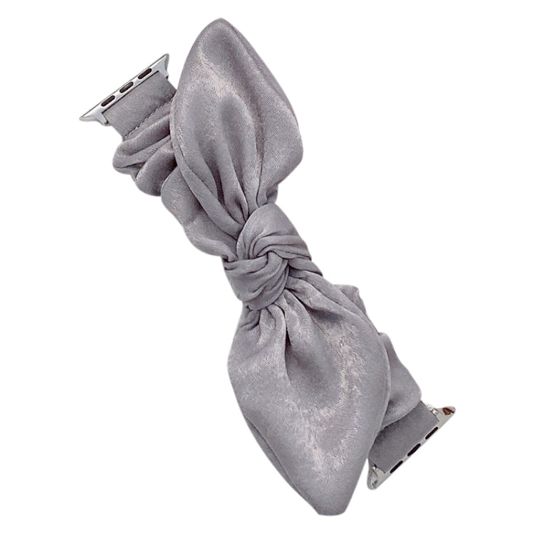 Single Loop Elasticity Cloth Watch Band For Apple Watch Ultra 49mm&Watch Ultra 2 49mm / Series 9&8&7 45mm / SE 3&SE 2&6&SE&5&4 44mm / 3&2&1 42mm(Grey) by bashfashion