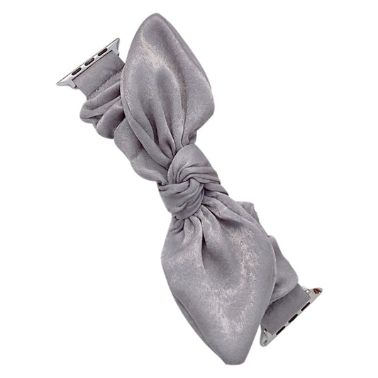 Single Loop Elasticity Cloth Watch Band For Apple Watch Ultra 49mm&Watch Ultra 2 49mm / Series 9&8&7 45mm / SE 3&SE 2&6&SE&5&4 44mm / 3&2&1 42mm(Grey) by bashfashion