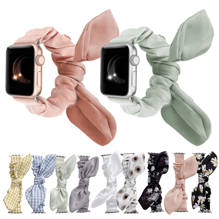 Single Loop Elasticity Cloth Watch Band For Apple Watch Ultra 49mm&Watch Ultra 2 49mm / Series 9&8&7 45mm / SE 3&SE 2&6&SE&5&4 44mm / 3&2&1 42mm(Yellow) by bashfashion