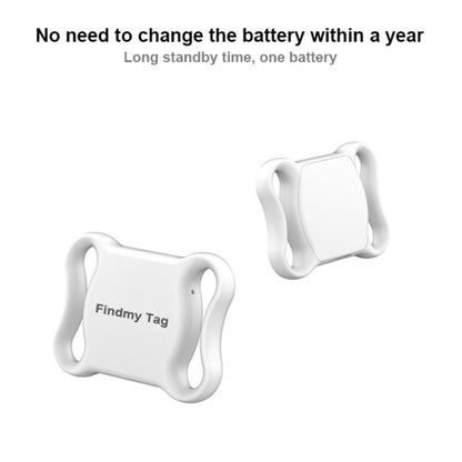 Findmy Tag Special Shape Smart Bluetooth Anti- lost Alarm Locator Tracker(White) by bashfashion