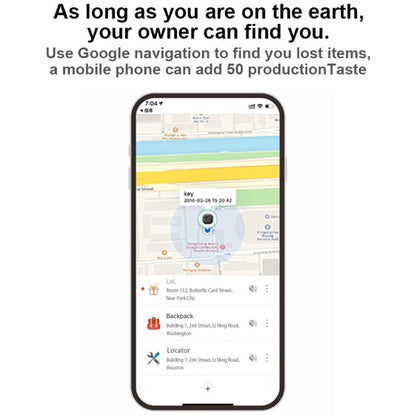 Findmy Tag Special Shape Smart Bluetooth Anti- lost Alarm Locator Tracker(White) by bashfashion