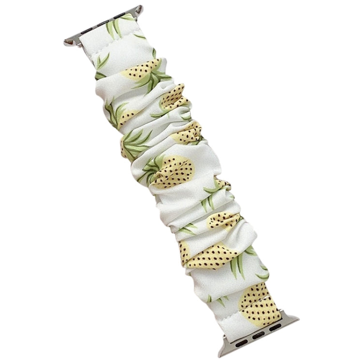 Single Loop Elasticity Cloth Fruit Watch Band For Apple Watch Ultra 49mm&Watch Ultra 2 49mm / Series 9&8&7 45mm / SE 3&SE 2&6&SE&5&4 44mm / 3&2&1 42mm(B) by bashfashion