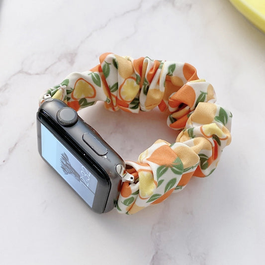 Single Loop Elasticity Cloth Fruit Watch Band For Apple Watch Ultra 49mm&Watch Ultra 2 49mm / Series 9&8&7 45mm / SE 3&SE 2&6&SE&5&4 44mm / 3&2&1 42mm(G) by bashfashion