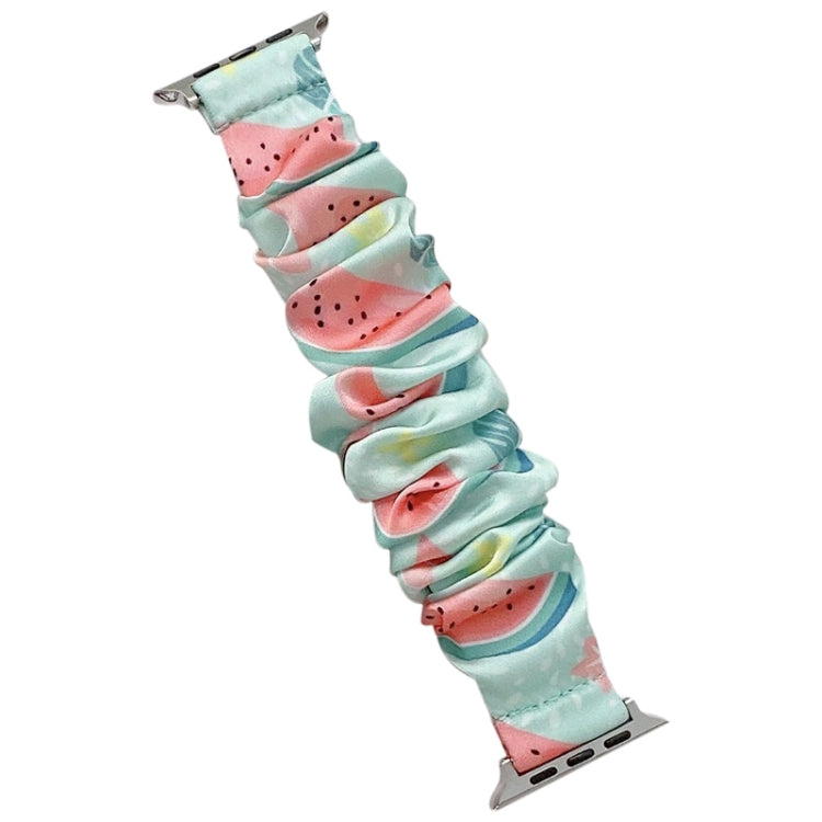 Single Loop Elasticity Cloth Fruit Watch Band For Apple Watch Ultra 49mm&Watch Ultra 2 49mm / Series 9&8&7 45mm / SE 3&SE 2&6&SE&5&4 44mm / 3&2&1 42mm(H) by bashfashion