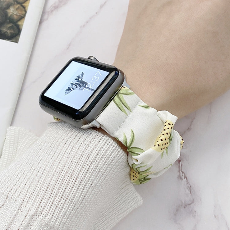 Single Loop Elasticity Cloth Fruit Watch Band For Apple Watch Ultra 49mm&Watch Ultra 2 49mm / Series 9&8&7 45mm / SE 3&SE 2&6&SE&5&4 44mm / 3&2&1 42mm(C) by bashfashion