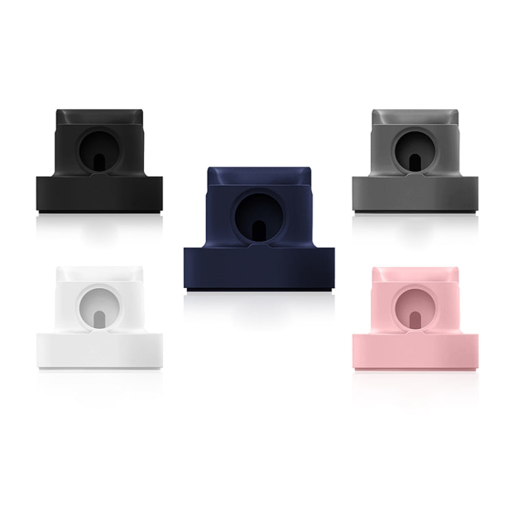 A001 3 In 1 Silicone Charging Holder for iPhone / iWatch / AirPods(Black) by bashfashion