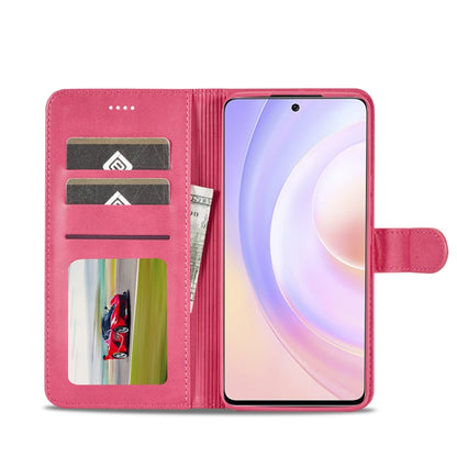 For Honor 50 SE LC.IMEEKE Calf Texture Leather Phone Case(Red) by LC.IMEEKE