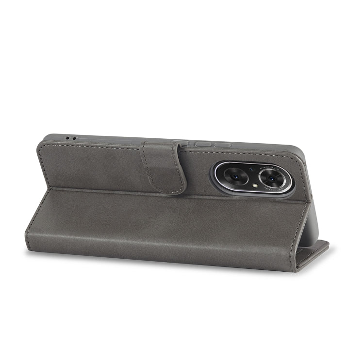 For Honor 50 SE LC.IMEEKE Calf Texture Leather Phone Case(Grey) by LC.IMEEKE