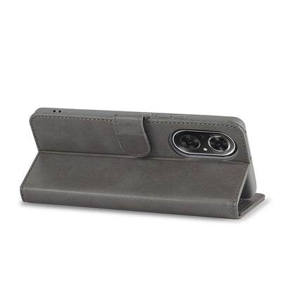 For Honor 50 SE LC.IMEEKE Calf Texture Leather Phone Case(Grey) by LC.IMEEKE