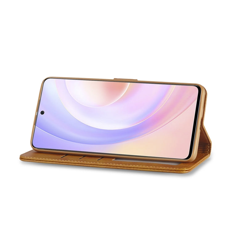 For Honor 50 SE LC.IMEEKE Calf Texture Leather Phone Case(Brown) by LC.IMEEKE