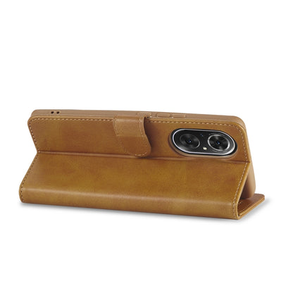 For Honor 50 SE LC.IMEEKE Calf Texture Leather Phone Case(Brown) by LC.IMEEKE