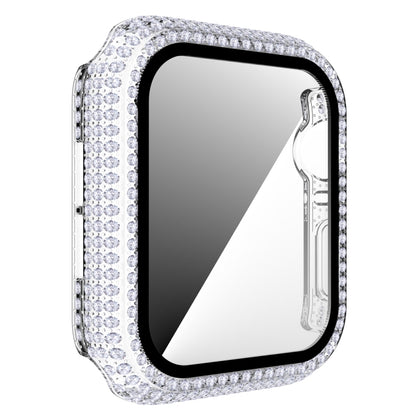 Diamond PC + Tempered Glass Watch Case For Apple Watch Series 6&SE&5&4 40mm(Transparent) by bashfashion