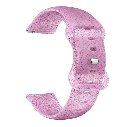 For Samsung Galaxy Watch Active Butterfly Buckle Silicone Watch Band(Pink Glitter) by bashfashion