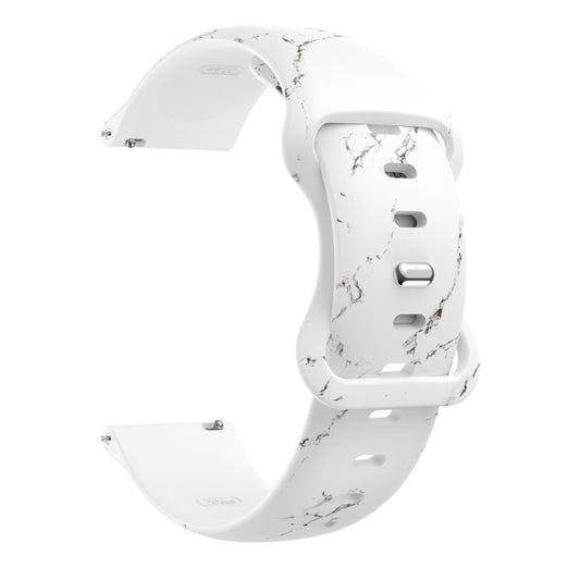 For Samsung Galaxy Watch Active Printing Butterfly Buckle Silicone Watch Band(Mable) by bashfashion