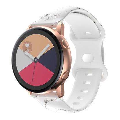 For Samsung Galaxy Watch Active Printing Butterfly Buckle Silicone Watch Band(Mable) by bashfashion