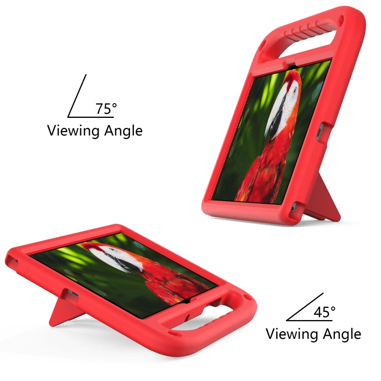 For Samsung Galaxy Tab A8 10.5 / X200 Handle EVA Shockproof Tablet Case with Holder(Red) by bashfashion