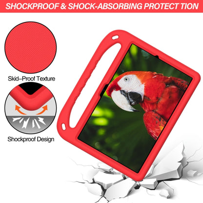 For Samsung Galaxy Tab A8 10.5 / X200 Handle EVA Shockproof Tablet Case with Holder(Red) by bashfashion