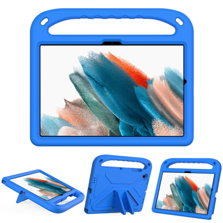 For Samsung Galaxy Tab A8 10.5 / X200 / X 205 / X207 Handle EVA Shockproof Tablet Case with Holder(Blue) by bashfashion