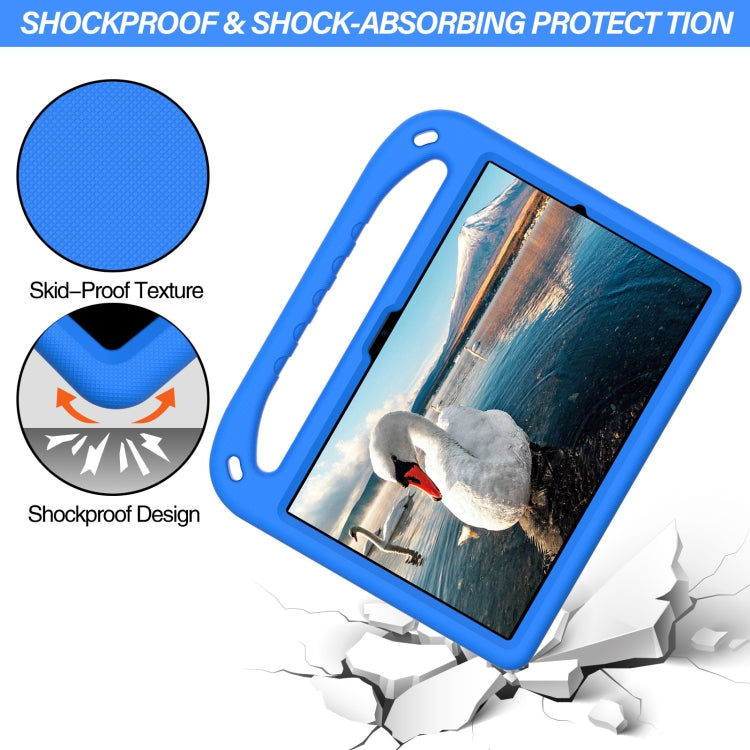 For Samsung Galaxy Tab A8 10.5 / X200 / X 205 / X207 Handle EVA Shockproof Tablet Case with Holder(Blue) by bashfashion