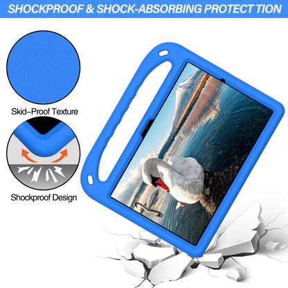 For Samsung Galaxy Tab A8 10.5 / X200 / X 205 / X207 Handle EVA Shockproof Tablet Case with Holder(Blue) by bashfashion