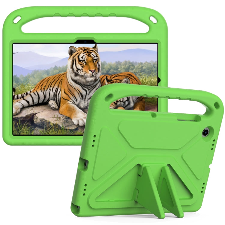 For Samsung Galaxy Tab A8 10.5 / X200 / X 205 / X207 Handle EVA Shockproof Tablet Case with Holder(Green) by bashfashion