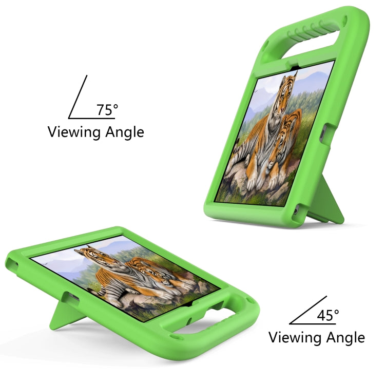 For Samsung Galaxy Tab A8 10.5 / X200 / X 205 / X207 Handle EVA Shockproof Tablet Case with Holder(Green) by bashfashion