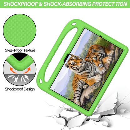 For Samsung Galaxy Tab A8 10.5 / X200 / X 205 / X207 Handle EVA Shockproof Tablet Case with Holder(Green) by bashfashion