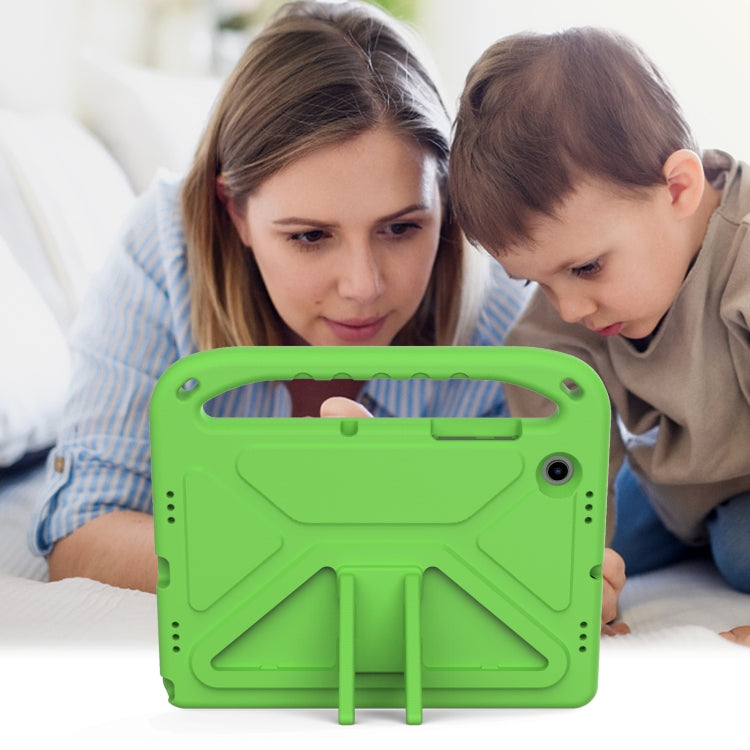For Samsung Galaxy Tab A8 10.5 / X200 / X 205 / X207 Handle EVA Shockproof Tablet Case with Holder(Green) by bashfashion