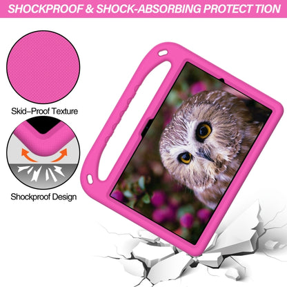 For Samsung Galaxy Tab A8 10.5 / X200 / X 205 / X207 Handle EVA Shockproof Tablet Case with Holder(Rose Red) by bashfashion