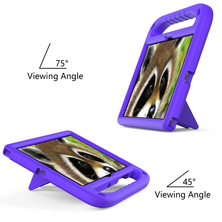For Samsung Galaxy Tab A8 10.5 / X200 / X 205 / X207 Handle EVA Shockproof Tablet Case with Holder(Purple) by bashfashion