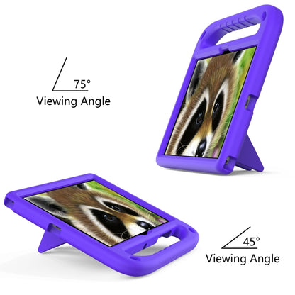 For Samsung Galaxy Tab A8 10.5 / X200 / X 205 / X207 Handle EVA Shockproof Tablet Case with Holder(Purple) by bashfashion