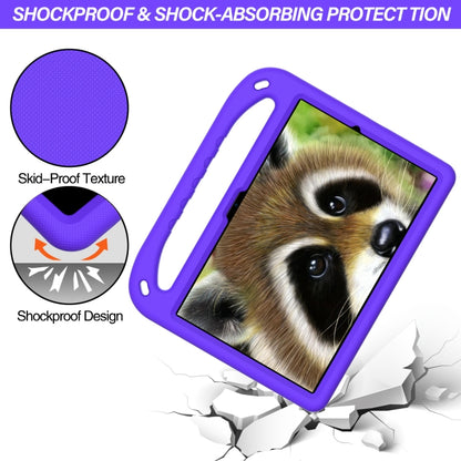 For Samsung Galaxy Tab A8 10.5 / X200 / X 205 / X207 Handle EVA Shockproof Tablet Case with Holder(Purple) by bashfashion
