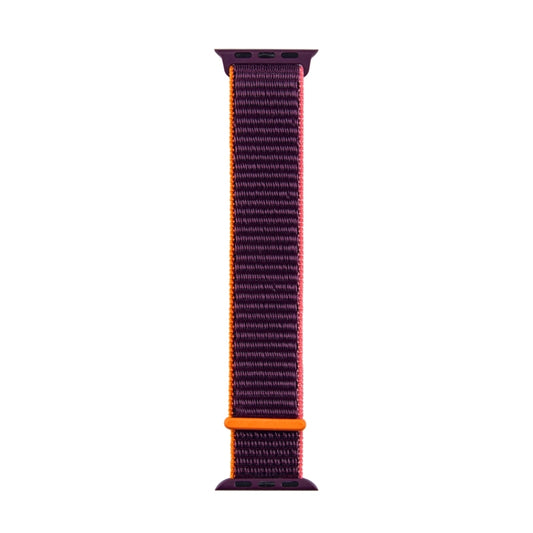 For Apple Watch Series 7 41mm / 6 & SE & 5 & 4 40mm / 3 & 2 & 1 38mm Mutural Nylon Watch Band(Plum Color) by bashfashion