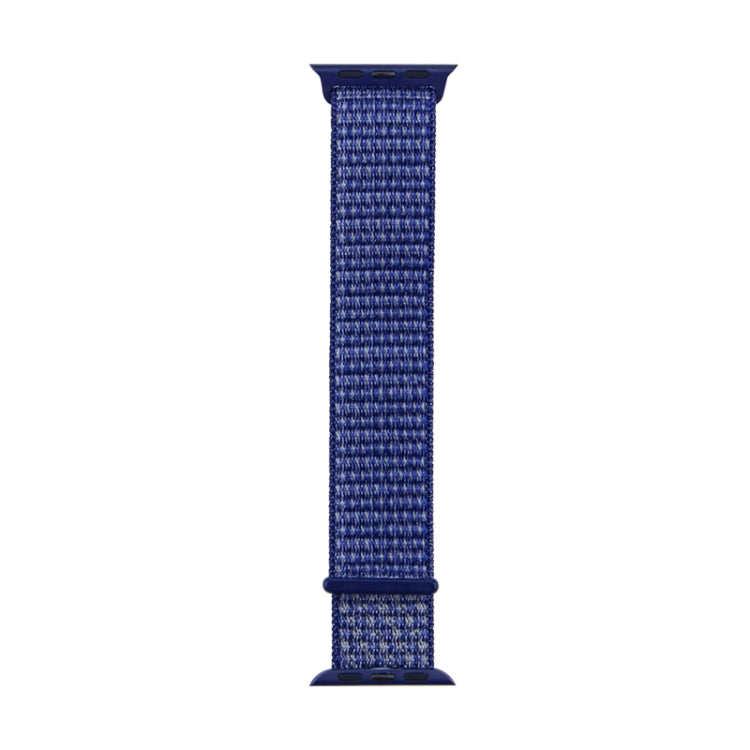For Apple Watch Series 7 41mm / 6 & SE & 5 & 4 40mm / 3 & 2 & 1 38mm Mutural Nylon Watch Band(Heartbeat Purple) by bashfashion