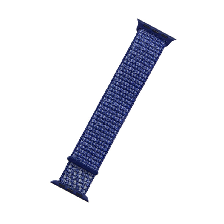 For Apple Watch Series 7 41mm / 6 & SE & 5 & 4 40mm / 3 & 2 & 1 38mm Mutural Nylon Watch Band(Heartbeat Purple) by bashfashion