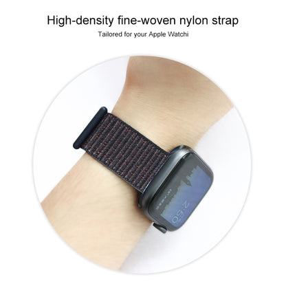 For Apple Watch Series 7 41mm / 6 & SE & 5 & 4 40mm / 3 & 2 & 1 38mm Mutural Nylon Watch Band(Dark Olive Green) by bashfashion